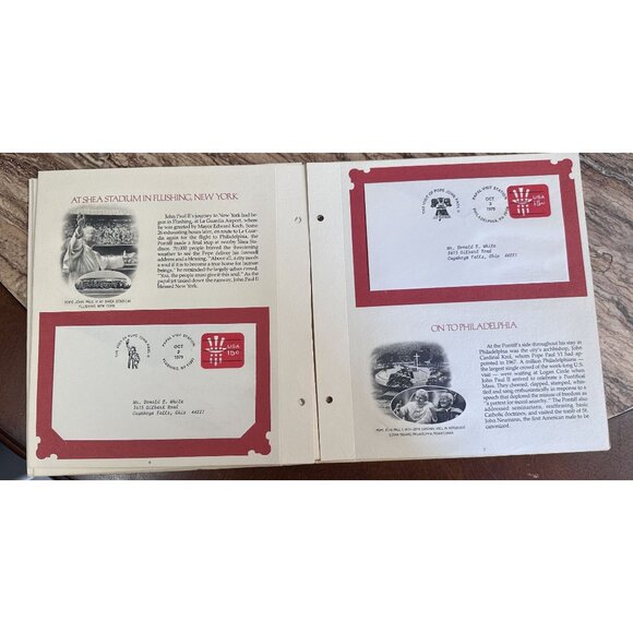 Vintage Pope John Paul II Visits The US 1979 Pictorial Postmark Collection - Picture 5 of 7